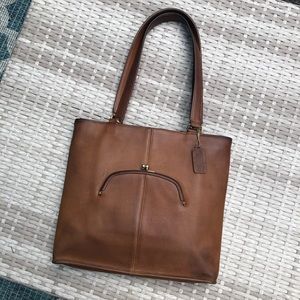 Vintage Coach Skinny Kisslock Tote 9546 NYC